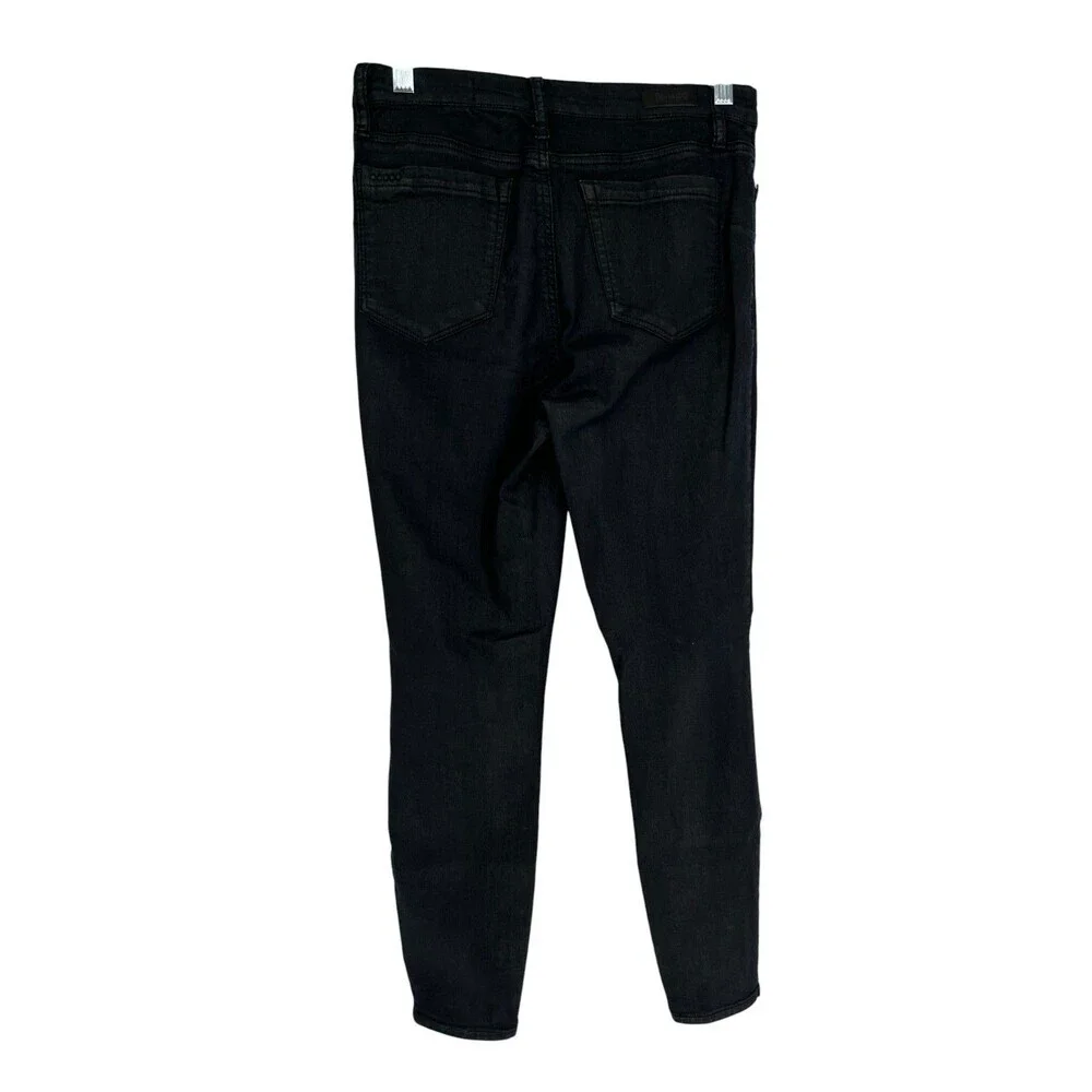 BLANKNYC Jeans Women's Size 29 The Bond Mid Rise Skinny Black Coated Stretch